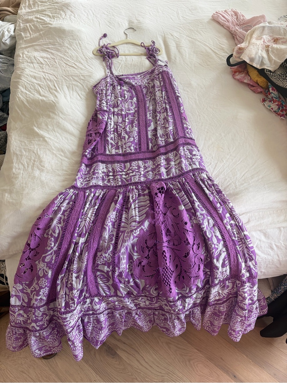 Purple Farm Rio Floral Tie-Shoulder Kids' Dress